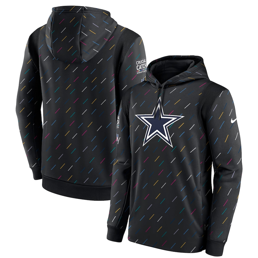 Women NFL Dallas Cowboys 2025 Nike black hoodie->women nfl jersey->Women Jersey